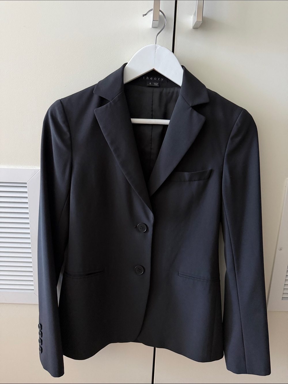 Theory Black Two-Button Blazer - Like New